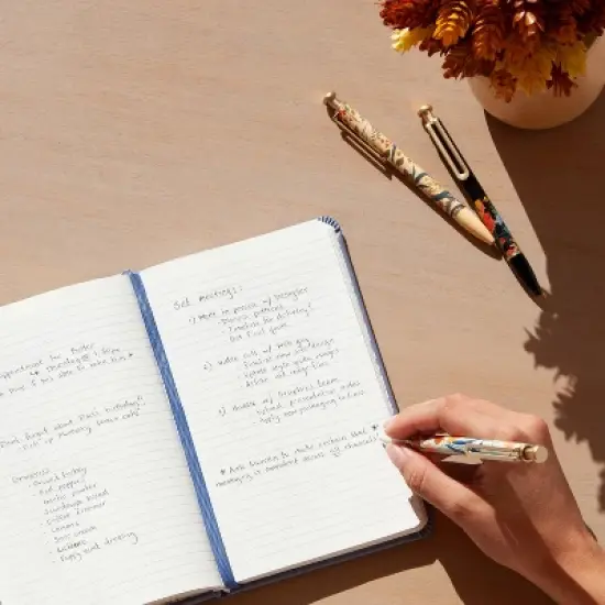 U Brands 3pk Ballpoint Pens Black Ink Monterey Botanical Studies image {8}