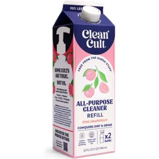 Cleancult All Purpose Cleaner Refill - Pink Grapefruit - 32 fl oz image {8}