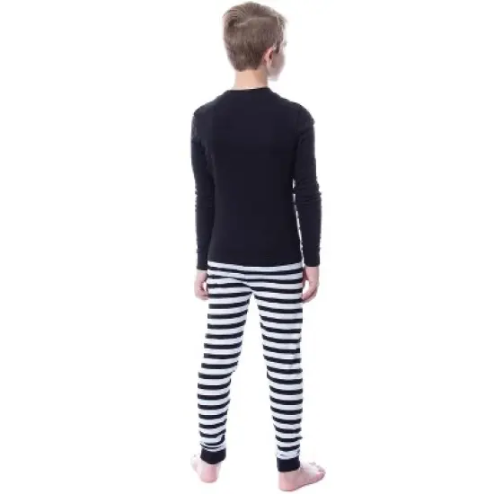 DC League of Super-Pets Unisex Boys Girls Comic Krypto Ace Sleep Pajama Set Black image {3}