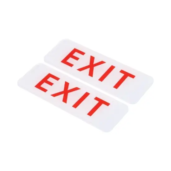 Unique Bargains Acrylic Self-Adhesive Door Business Exit Sign 2 Pcs image {5}