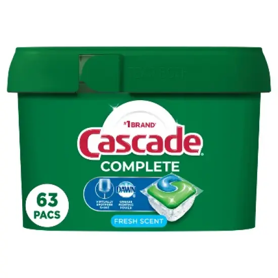 Cascade Fresh Scent Complete ActionPacs Dishwasher Detergents image {14}