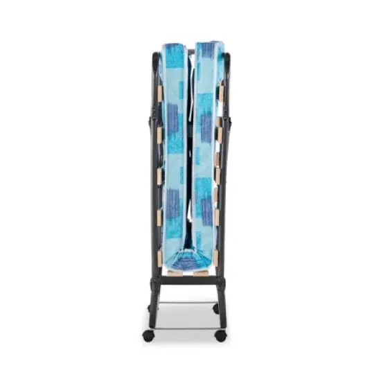 Twin Roma Folding Bed Blue - Linon image {4}