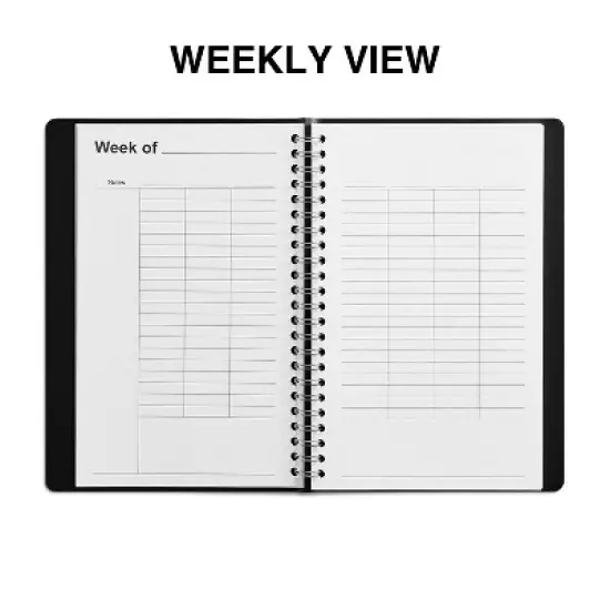 2024 Staples 5" x 8" Weekly Planner Black (ST60460-24) image {3}
