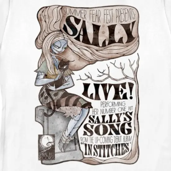 Women's The Nightmare Before Christmas Summer Fear Fest Sally Poster T-Shirt image {1}