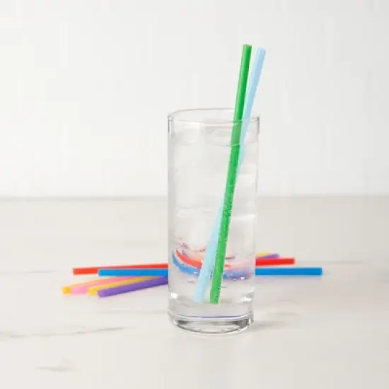 True Colorful Straws, Long Disposable Straws for Cocktails, Smoothies, Iced Coffee, Disposable Party Supplies, Assorted Colors, Set of 100 image {3}
