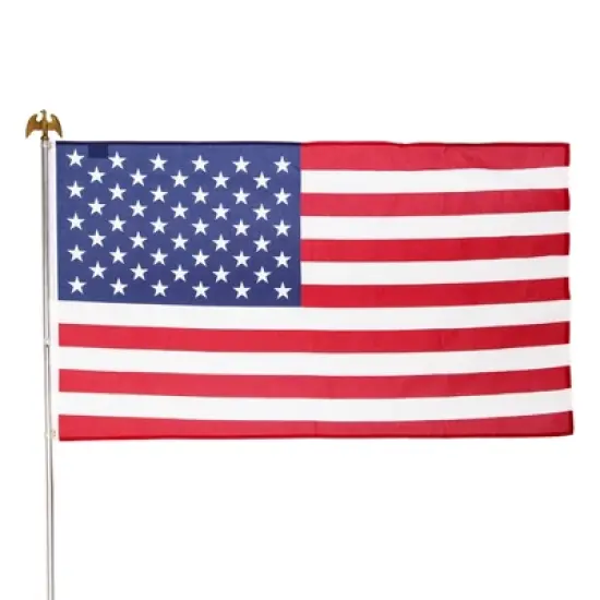 Betsy Flags 4'x3' Sentinal Flag Kit with 4' Pole Americana Kit image {1}