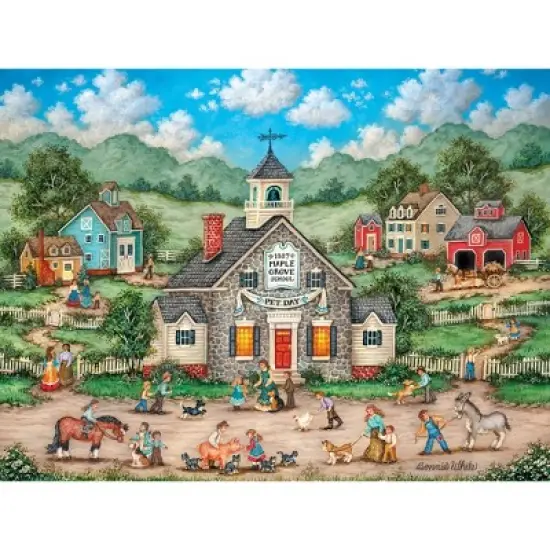 MasterPieces 550 Piece Jigsaw Puzzle - Pet Day at School - 18"x24" image {2}