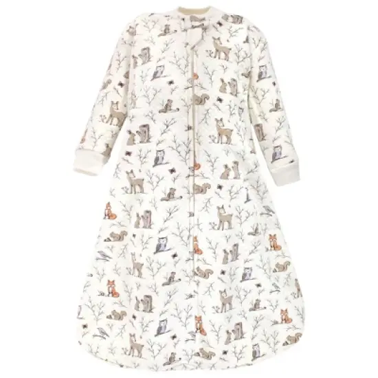 Hudson Baby Infant Girl Premium Quilted Long Sleeve Sleeping Bag and Wearable Blanket, Enchanted Forest image {2}