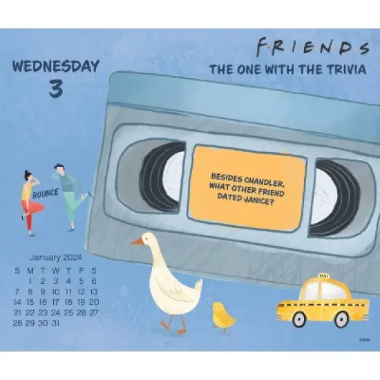 Trends International Inc. 2024 Daily Desk Calendar 4.25"x5" Friends image {4}