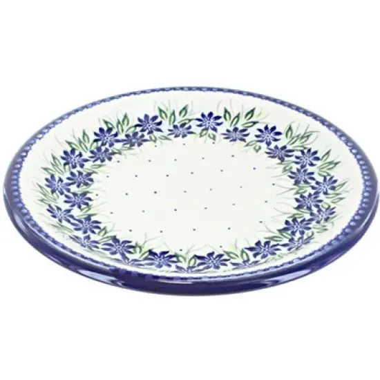 Blue Rose Polish Pottery Vena Dinner Plate image {20}