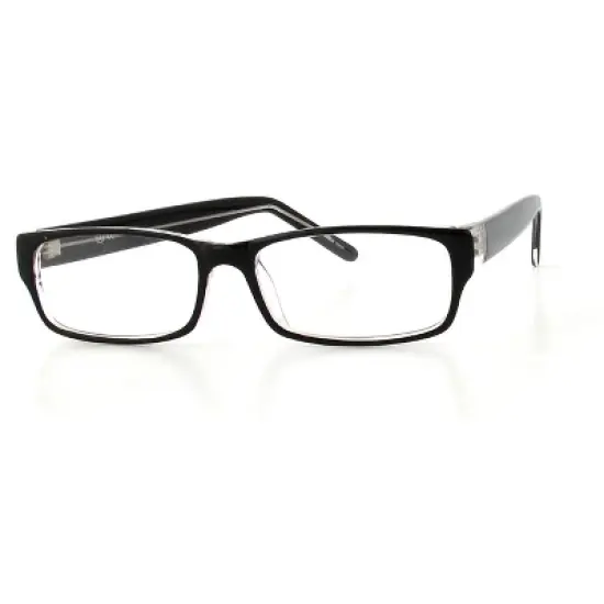 Soho 85 in Black Crystal Designer Reading Glass Frames ; Demo Lens image {1}