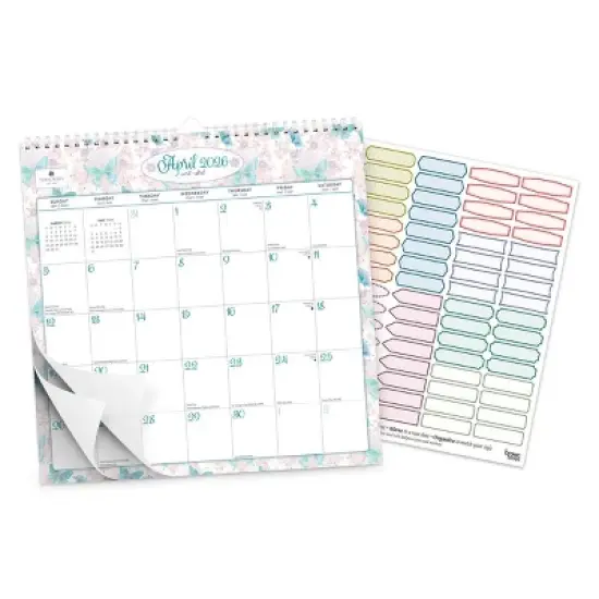Plato House of Turnowsky Square Wire-O Calendar with Sticker Sheet July 2025 - December 2026 image {2}