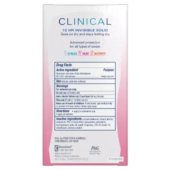 Secret Clinical Strength Invisible Solid Antiperspirant & Deodorant - Strawberry Fizz - 1.6oz image {12}