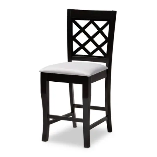 5pc Alora Espresso Wood - Baxton Studio image {6}