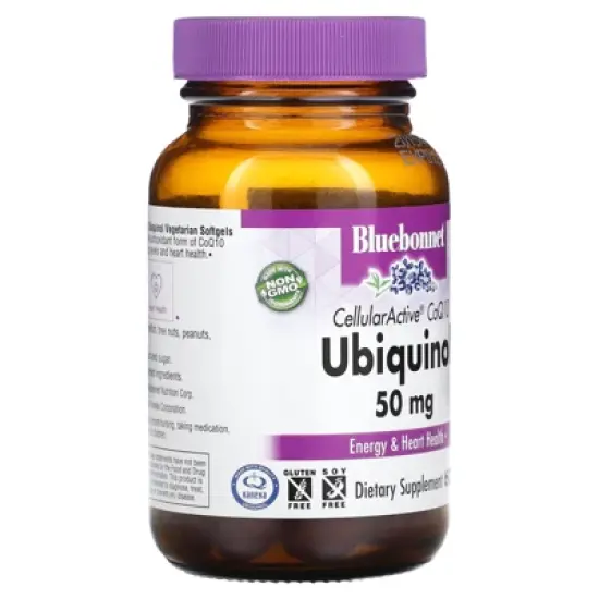 Bluebonnet Nutrition CellularActive CoQ10, Ubiquinol, 50 mg, 60 Vegetarian Softgels image {3}