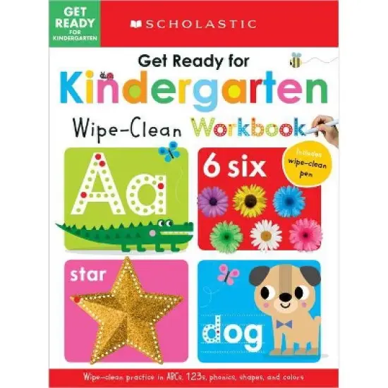 Get Ready for Kindergarten Wipe-Clean Workbook: Scholastic Early Learners (Wipe Clean) - (Paperback) image {1}