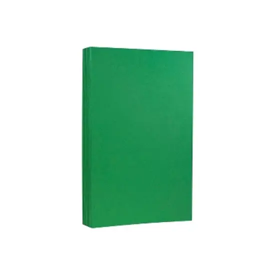 JAM Paper Legal 65lb Colored Cardstock 8.5 x 14 Coverstock Green Recycled 16730936 image {1}
