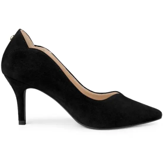 Allegra K Women's Pointed Toe Pull on Stiletto Heels Pumps image {5}