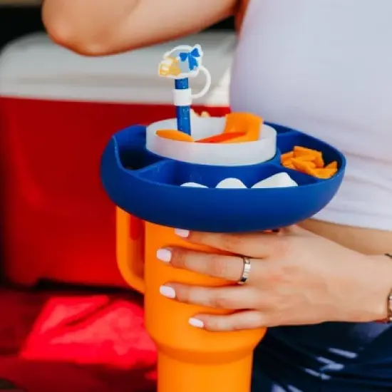 CharCharms 4pk Tailgate Cheer Straw Toppers image {2}