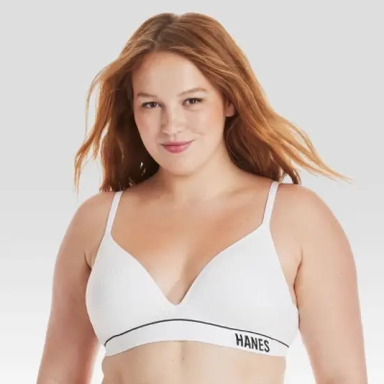 Hanes Originals Women's Ribbed Seamless Contour Bra MHB004 image {6}