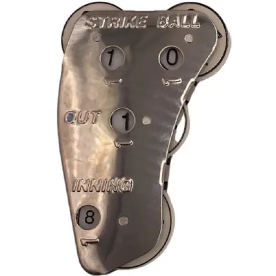 Markwort Stainless Steel 4-Dial Raised Letter Umpire Indicator, Silver image {2}