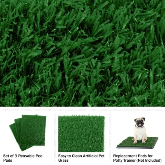 Pet Adobe Set of 3 Replacement Turf Grass Pee Pads image {2}