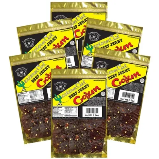 Buffalo Bills 2.6oz Western Cut Cajun Beef Jerky - Six 2.6oz Packs image {4}