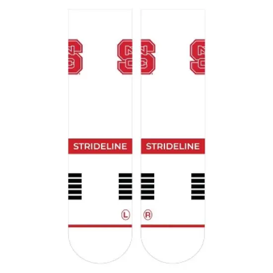 NCAA NC State Wolfpack Premium Knit Crew Socks - White image {1}