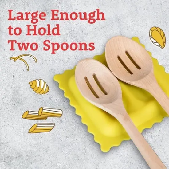 Impresa Large 6.5" Ravioli Spoon Rest-Countertop Kitchen Utensil Holder image {2}