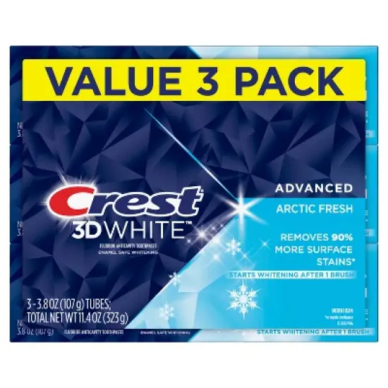 Crest 3D White Advanced Teeth Whitening Toothpaste - Arctic Fresh image {11}