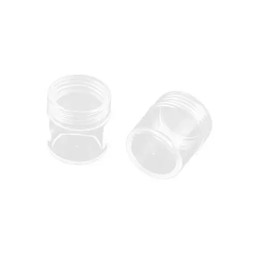 Unique Bargains Travel Compact Size Cosmetic Cream Bottle 26 x 29mm Clear 10 Pcs image {2}