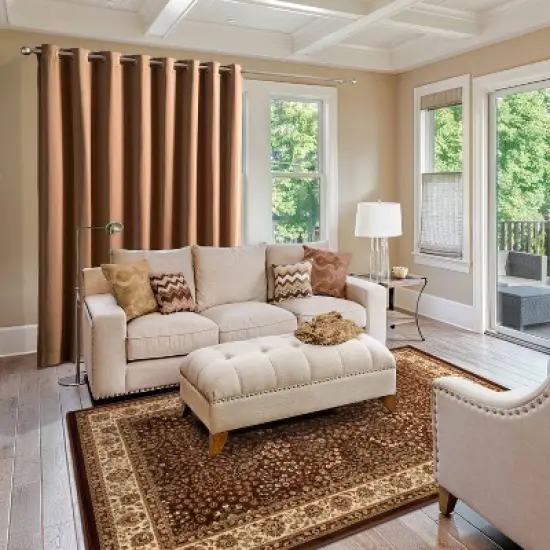 Traditional Floral Medallion Ornamental Indoor Runner Area Rug by Blue Nile Mills image {1}