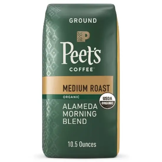 Peet's Coffee Organic Alameda Blend Medium Roast Ground Coffee - 10.5oz image {8}