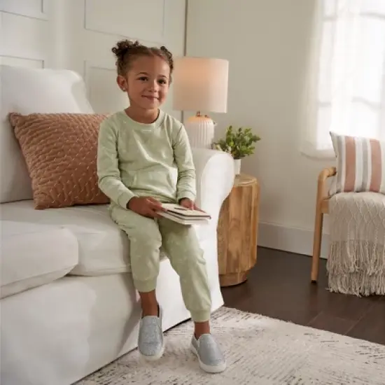 Gerber Baby and Toddler Girls' 2-Piece Sweatshirt & Active Pant Set image {3}