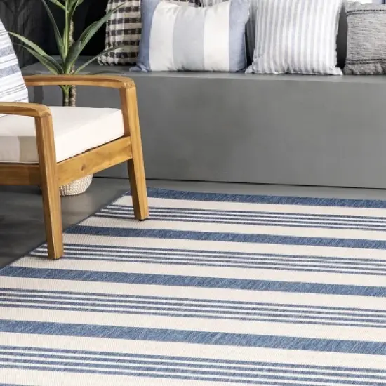 nuLOOM Robin Multi Stripe Indoor/Outdoor Area Rug image {8}