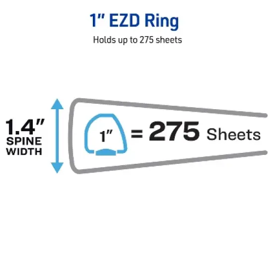 Avery Heavy-Duty Binder, 1" One Touch EZD Rings, Green (79107) image {3}