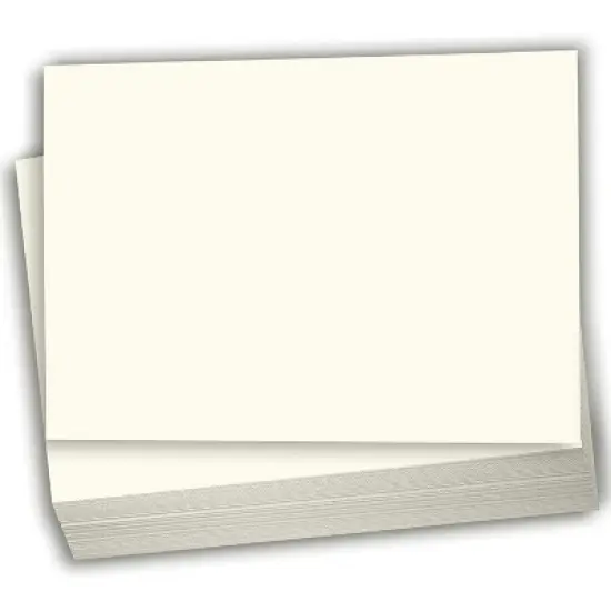 Hamilco Cream Cardstock Paper Blank Index Flash Note & Post Cards - Flat 4.5" x 6.25" A6 Card 80 lb Card Stock for Printer - 100 Pack image {7}