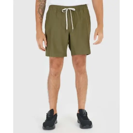 Men's Military Green Active Quick Dry Shorts with Liner - True Classic image {8}