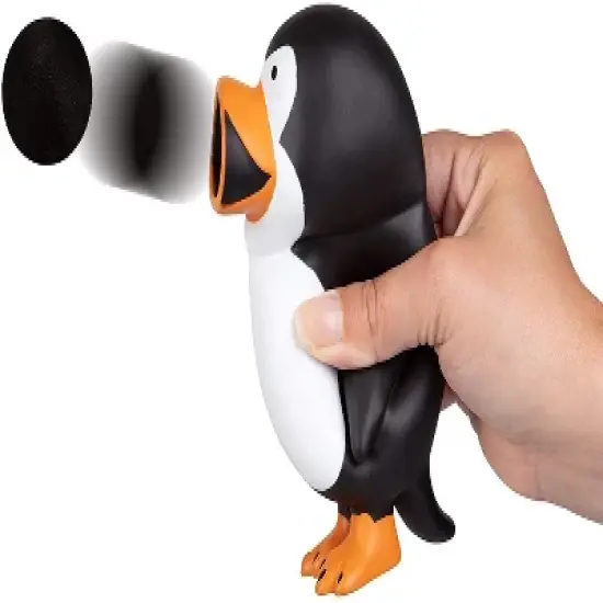 Hog Wild Penguin Popper Toy, Shoots Foam Balls! image {1}