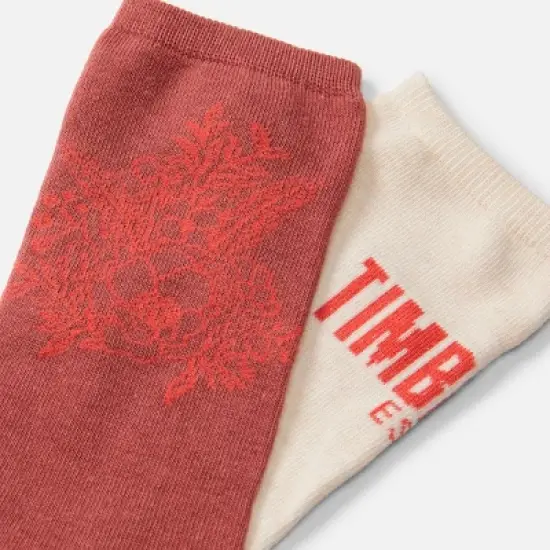 Women's 2-Pack Timberland Floral Crew Socks image {1}
