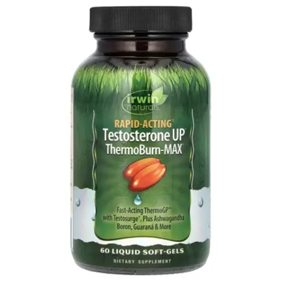 Irwin Naturals Rapid Acting Testosterone UP&reg;, ThermoBurn-MAX, 60 Liquid Soft-Gels image {3}