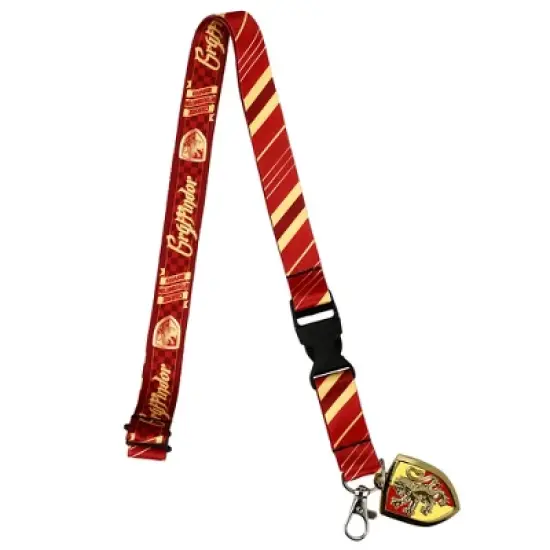 Gryffindor Characteristics Tie Inspired Sublimation Print Metal Enamel Charm OSFA image {1}