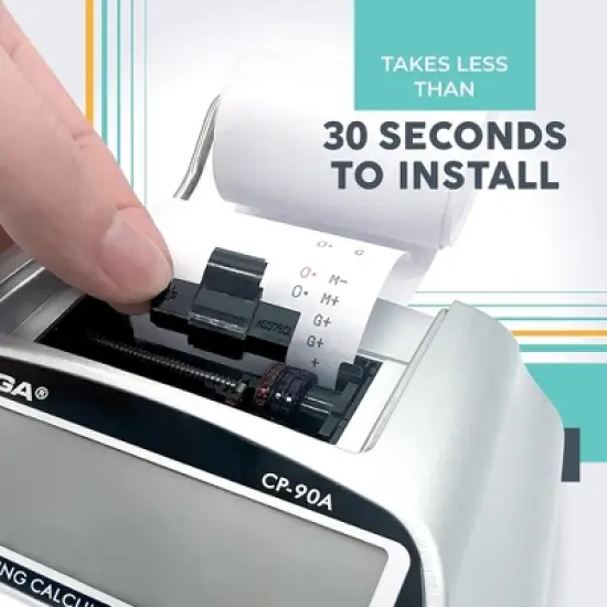 CATIGA IR-40T Thermal Roller Cartridge for Printing Calculators and Adding Machines, Black/Red, Pack of 2 image {6}