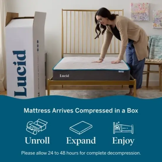 Lucid Comfort Collection 7" Innerspring Mattress image {5}