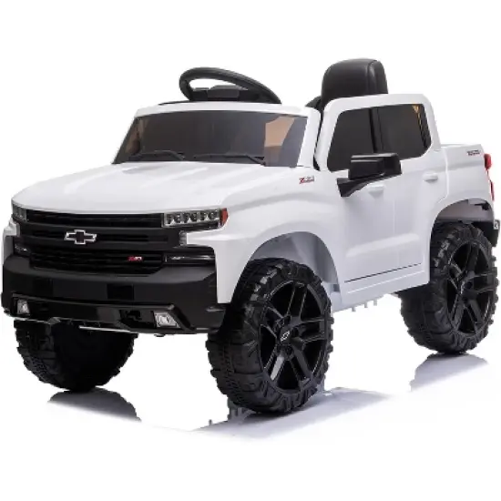12V Kids Ride-On Truck, Electric Vehicle for Toddlers, Remote Control, MP3/Bluetooth, LED Lights, Spring Suspension, Ride-On Toy for Boys Girls image {9}