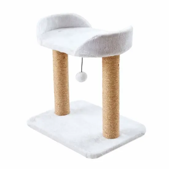 Two by Two Nashville - Ivory Scratching Post Cat Furniture - 18.5 in. Tall image {12}