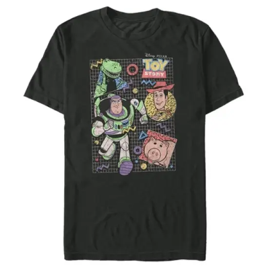 Men's Toy Story 90s Pop Character Grid T-Shirt image {2}