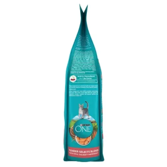 Purina ONE Tender Selects Blend with Real Salmon Adult Premium Dry Cat Food image {6}