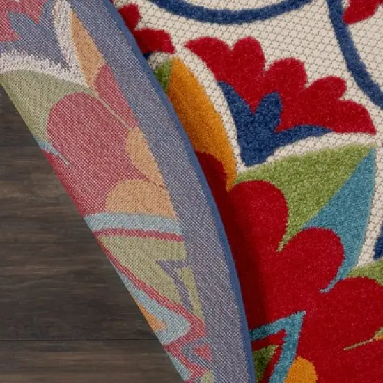 Nourison Aloha Transitional Floral Outdoor Rug image {3}