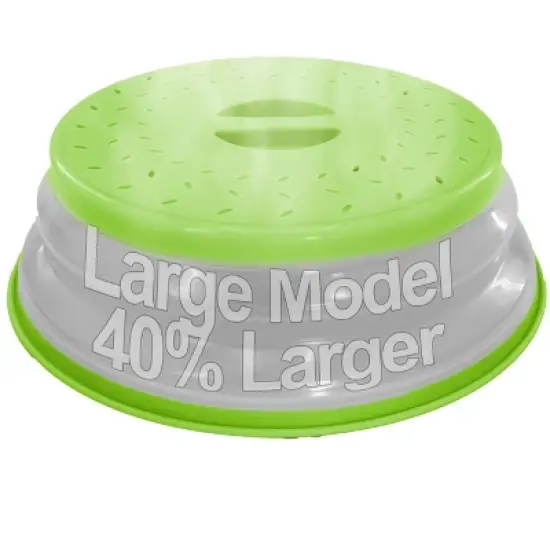 5 Star Super Deals Microwave Splatter Guard Cover - Large - Collapsible Lid for Food Protection and Easy Storage - BPA-Free, Dishwasher Safe image {9}